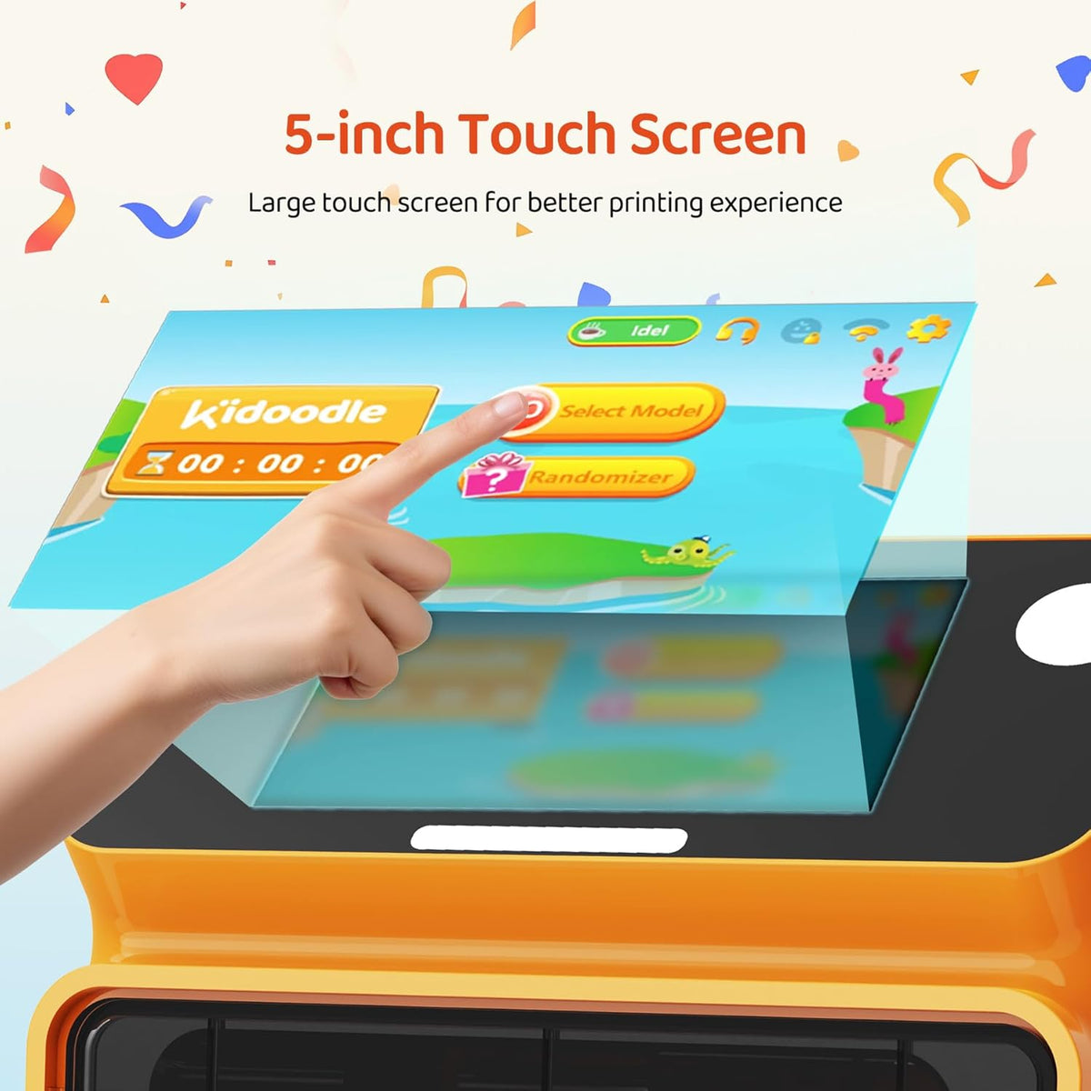 Mini 3D-printer voor kinderen, veilig voor kinderen, speelgoed 3D-printer, STEM leerhulp, wifi en app-bediening, wekelijkse update, speelgoedbibliotheek, touchscreen, mini-formaat, gemakkelijk in te