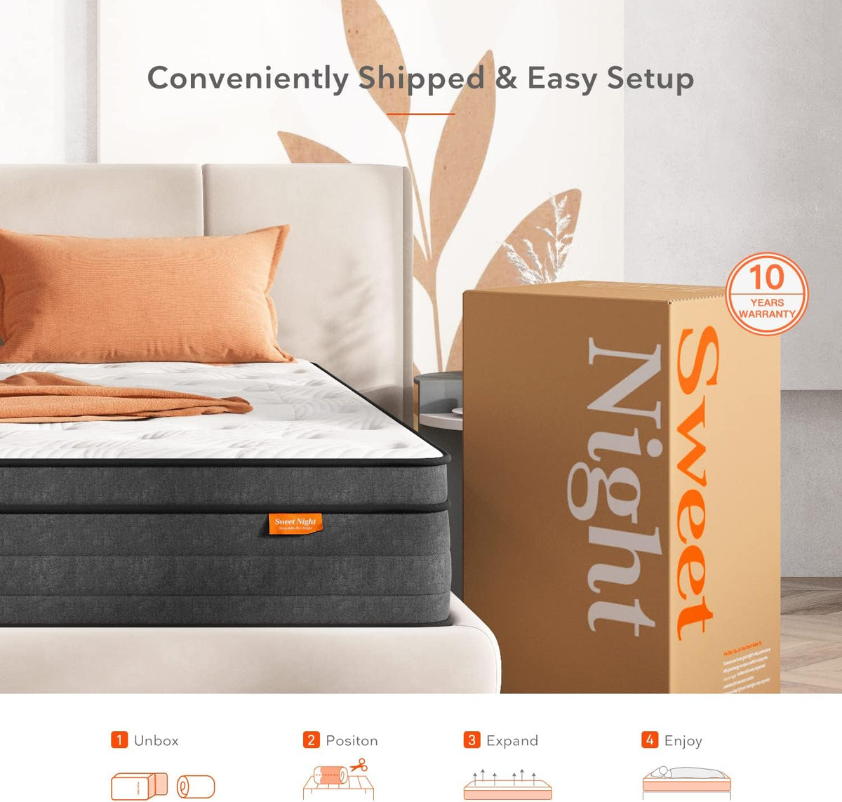 Sweetnight Izer Matras, 120 x 200 cm, 7-zone pocketveringmatras met gelschuim, puntelastische pocketveringmatras, Öko-Tex gecertificeerd, hardheidsgraad 4 hoogte 20 cm