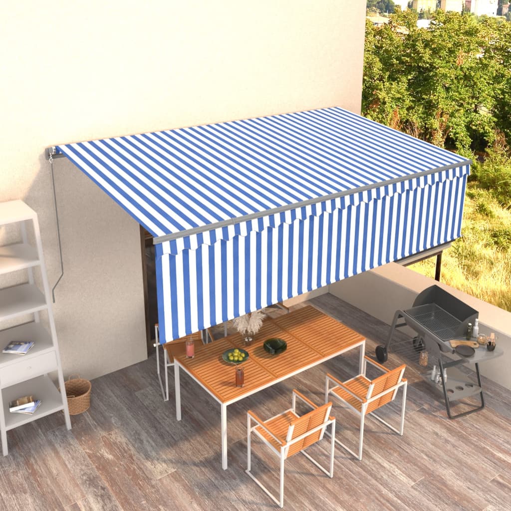 Uittrekbare Terrasoverkapping – Buitenzonwering – Zonnescherm – Pergola – Luifel – 5x3 Meter – Lichtgewicht Aluminium Frame – UV- en Waterbestendige Polyester Stof
