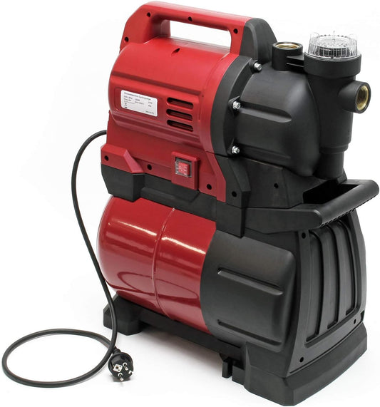 Waterpomp met membraanketel 19l drukketel tuinpomp drukschakelaar 1300W 4500 l/h