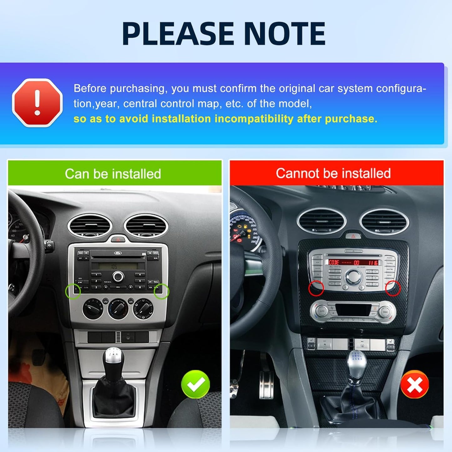 Android Autoradio – Android Autostereo – Multimedia Systeem – Navigatiesysteem – Carplay Radio – Wireless Carplay & Android Auto – 4GB RAM + 64GB Opslag – Achteruitrijcamera Ondersteuning