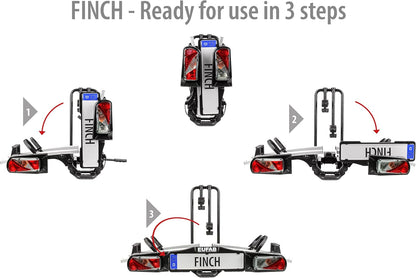 EUFAB 11584 Fins Fietsendrager voor 2 fietsen