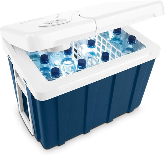 MOBICOOL MQ40W AC/DC 39 liter thermo-elektrische koelbox, metallic blauw - 12/230 V