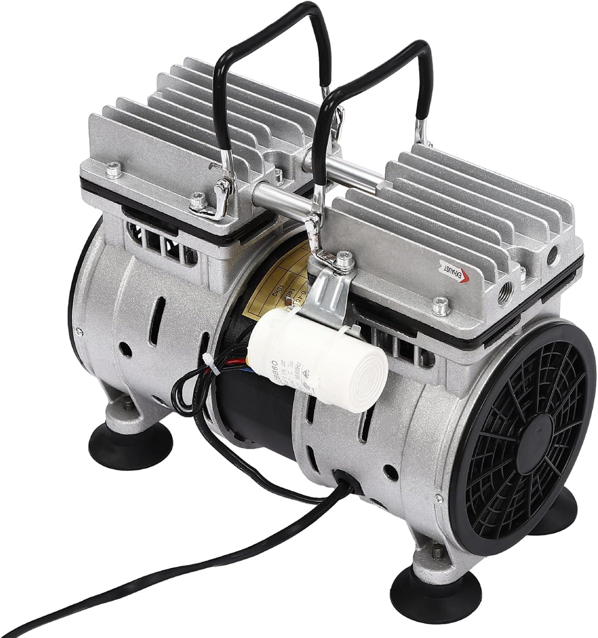 Vacuümpomp – Olievrije Pomp – Laboratoriumpomp – Drukpomp – Vacumeermachine – Krachtige 550W Motor – Compact 27x13x18,3 cm