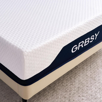 H5 matras, koudschuimmatras met ijszijden overtrek, verkoelend gel- en bamboehoutskoolschuim, 7-zones comfort, Oeko-Tex & CertiPUR-US gecertificeerd, 120 nachten proefslapen, 20 cm, 90 x 200 cm