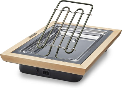 Pierre® Deluxe Grill met licht houten frame + schraper