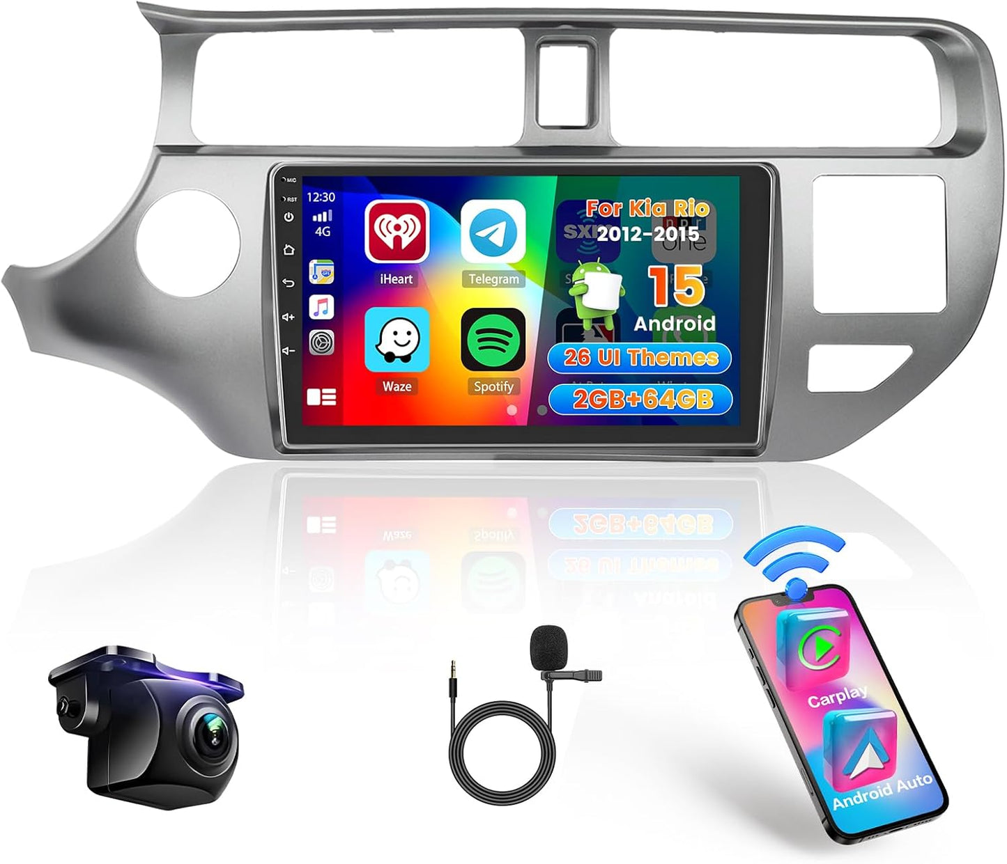 Android Autoradio – Multimedia Radio – Auto Stereo – Navigatiesysteem – Touchscreen Radio – 9-inch IPS Scherm – Draadloze CarPlay & Android Auto