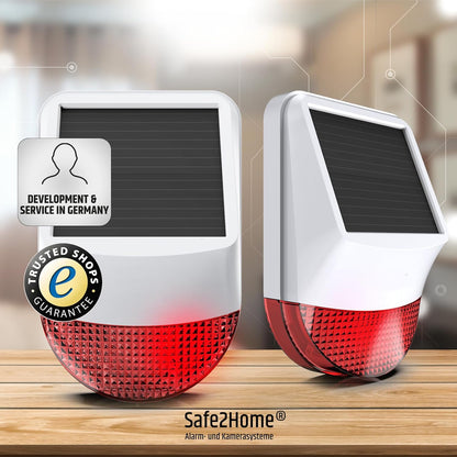 Safe2Home Draadloze buitensirene/buitenalarm voor serie SP310 - GSM WiFi alarmsysteem