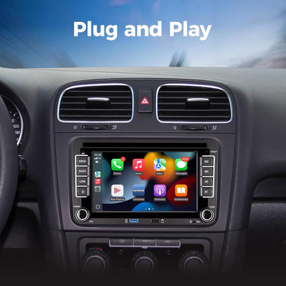 Autoradio VW Golf 5 6 – Auto Stereo – Navigatiesysteem – Multimedia Speler – Dashboard Radio – 7 Inch IPS Touchscreen – Draadloos CarPlay & Android Auto