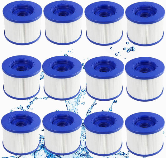 Spa Filterpatroon – Filtercartridge – Vervangingsfilter – Spa Filter – Whirlpoolfilter – Set Van 12 Stuks – Met Schroefdraad
