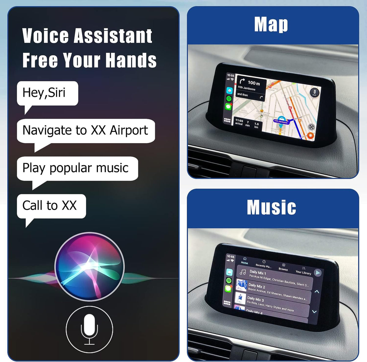 Draadloze CarPlay Retrofit Kit – Apple CarPlay Adapter – Infotainment Upgrade – Smart Carplay Interface – OEM USB Hub Vervanger – Snelle Draadloze Verbinding – Originele Stuurbediening Compatibel