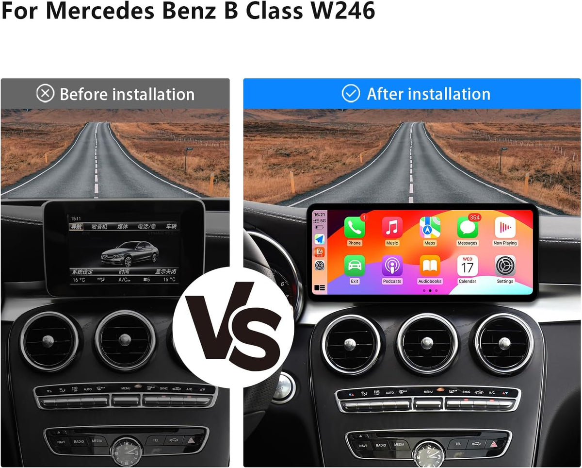 Multimedia Speler – Auto Radio – Navigatiesysteem – Touchscreen Display – Bluetooth Module – 12,3 Inch Ultradun – CarPlay & Android Auto Ondersteuning