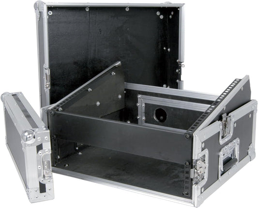 Citronic 19" Dj Combo Flight case 8u Mixer 2u Versterker Rack Case, Zilver, Citronic | 19 Inch DJ Combo Flight Case | 8U Mixer & 2U Versterker Rack Case