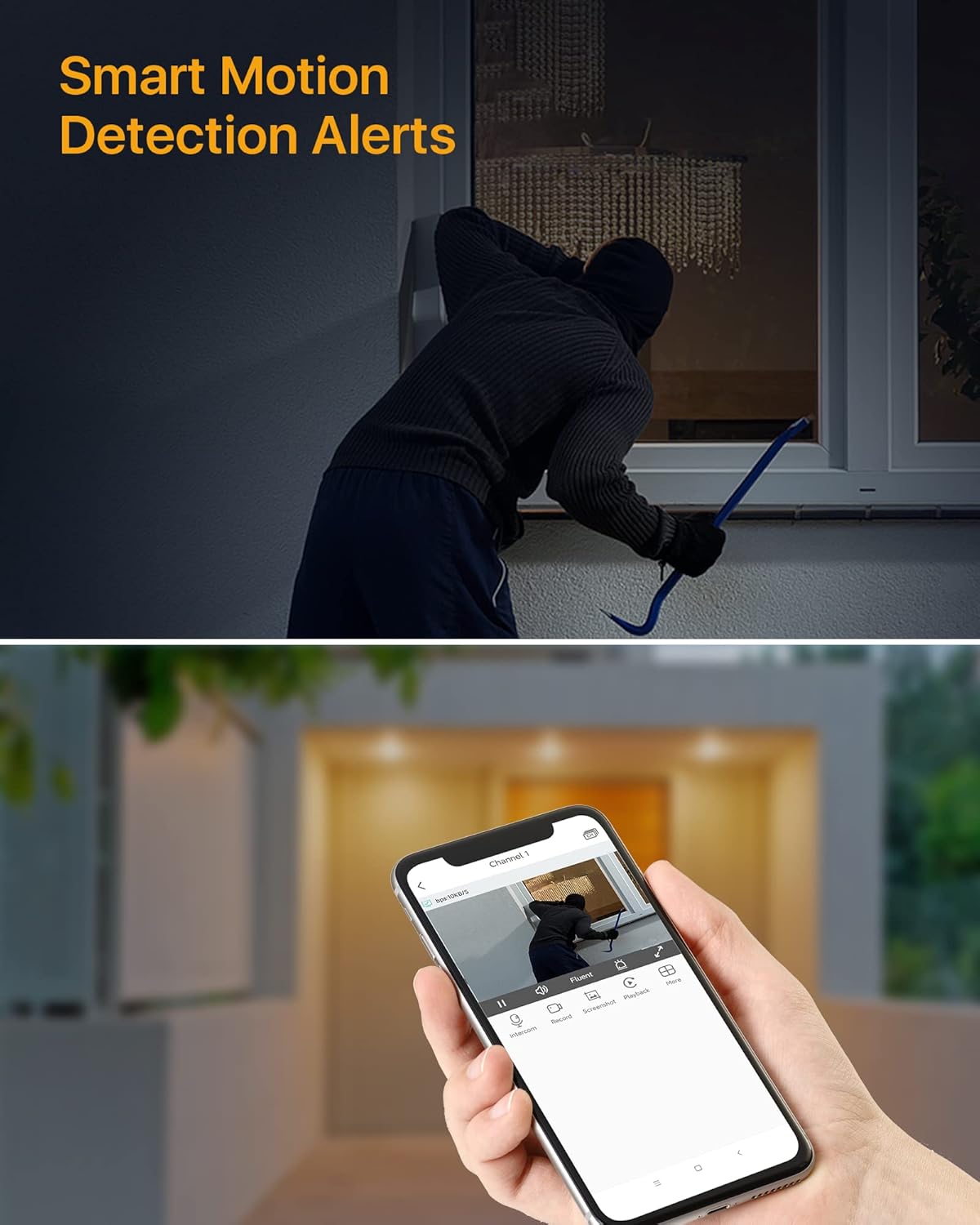 Anlapus 1080P HD Videobewakingssysteem Voor Buiten met 1TB Harde Schijf, 8CH 1080P H.265+ DVR Met (4) 2MP-Camera Voor Thuisbeveiliging, App / E-mailalarm bij Beweging