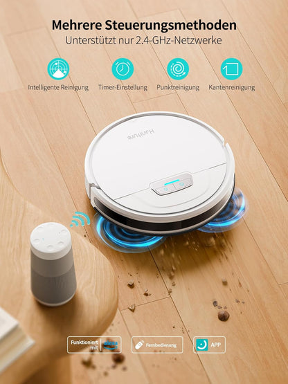 Robotstofzuiger – Robotstofzuiger Met Dweilfunctie – Stofzuiger Robot – Automatische Stofzuiger – Dweilrobot – 4000 Pa Zuigkracht – 3-in-1 Vegen Zuigen Dweilen