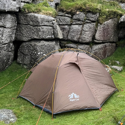 Tent – Kampeertent – Koepeltent – Pop-up Tent – Lichtgewicht Tent – Snel Opzetten – Aluminium Frame – 2-Persoons – Ventilerend – Compact