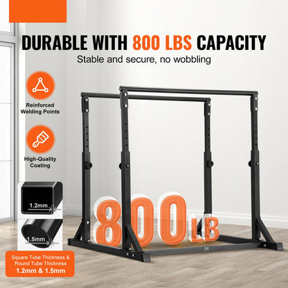 Dip Bar – Dips Station – Krachtstation – Parallelle Bars – Workout Rek – Verstelbare Hoogte 93,5-125 cm – Zeer Stevig Staal, 363 kg Draagvermogen
