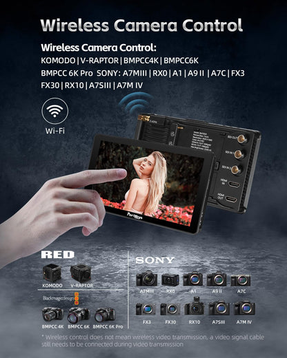 Portkeys BM7II-DS 2200nit Wide Colour Gamut Wireless Camera Control Monitor