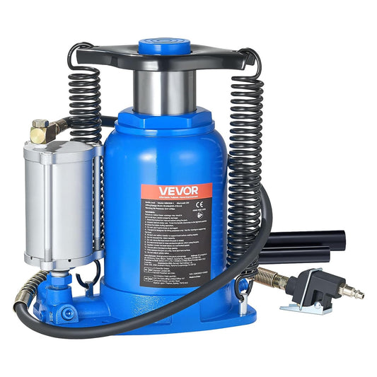 VEVOR Vloerlift, capaciteit 32 ton, hefbereik 255-415 mm, gelaste krik voor zware pneumatische of handmatige toepassingen, met pomp voor SUV's, vrachtwagens