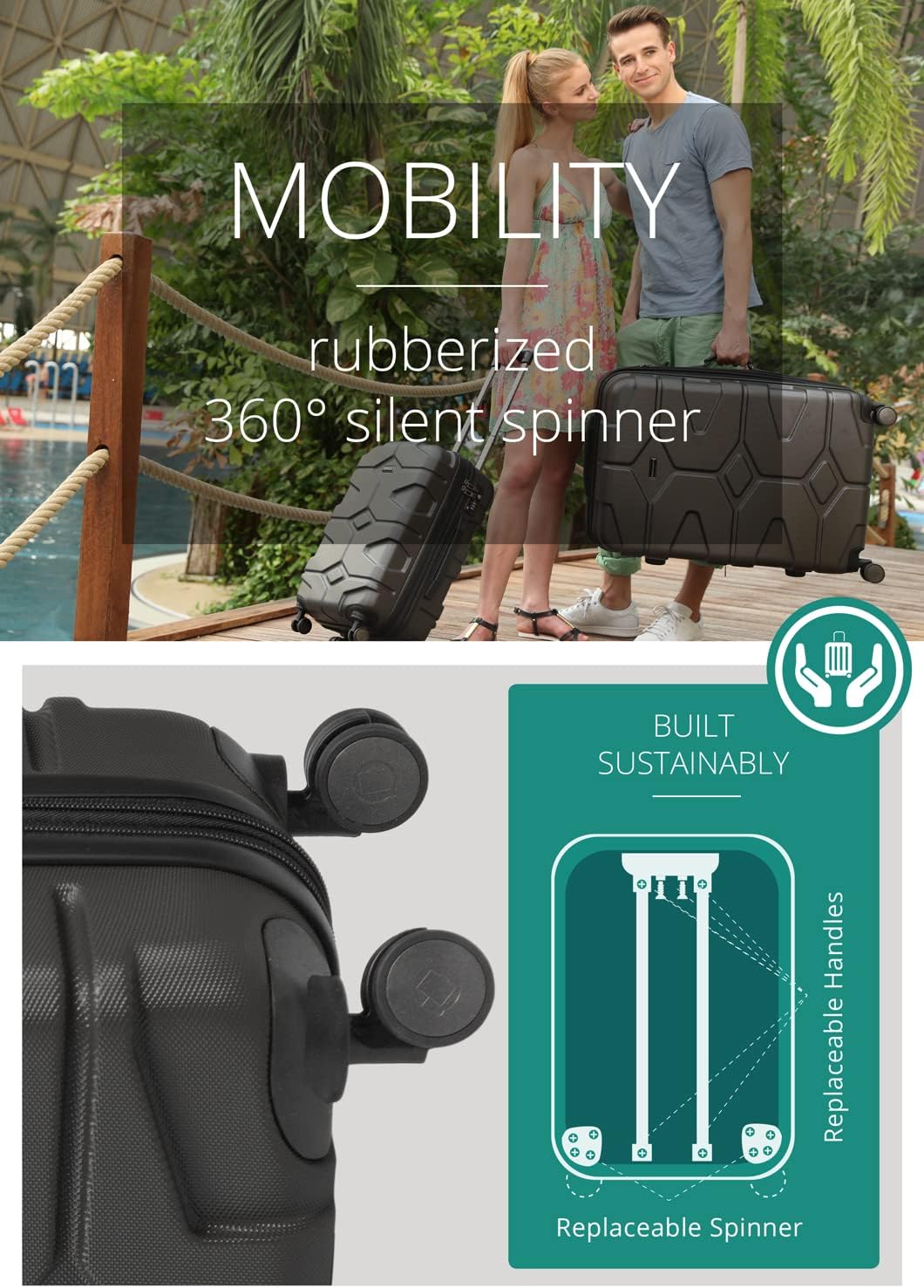HAUPTSTADTKOFFER - X-Kölln - Hartschalen-Koffer Koffer Trolley Rollkoffer Reisekoffer, TSA, 76 cm, 120 Liter, Graphite