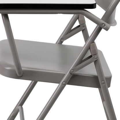 Flash Meubels Premium Staal Vouwstoel met Links Handed Tablet Arm
