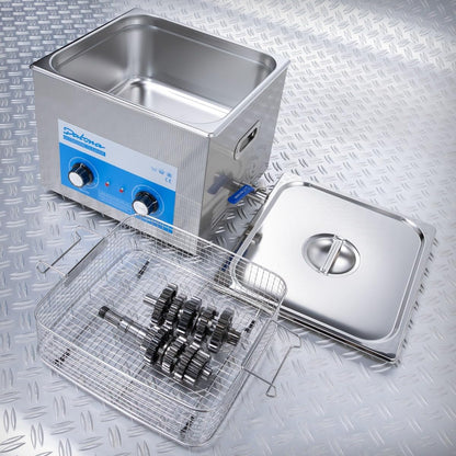 Ultrasone Reiniger – Ultrasoon Cleaner – Reinigingsapparaat – Sieraadreiniging – Motoronderdelen Reiniger – 13 Liter Inhoud – Verwarmingsfunctie Tot 80°C