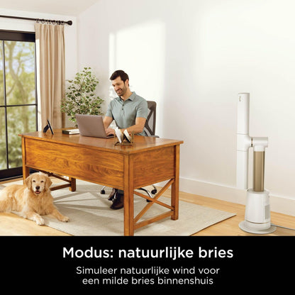 Bladloze Torenventilator Duifgrijs – Torenventilator, Ventilator, Bladloze Ventilator, Koelventilator – Tot 20 Meter Luchtbereik – 10 Snelheden, 180° Oscillatie