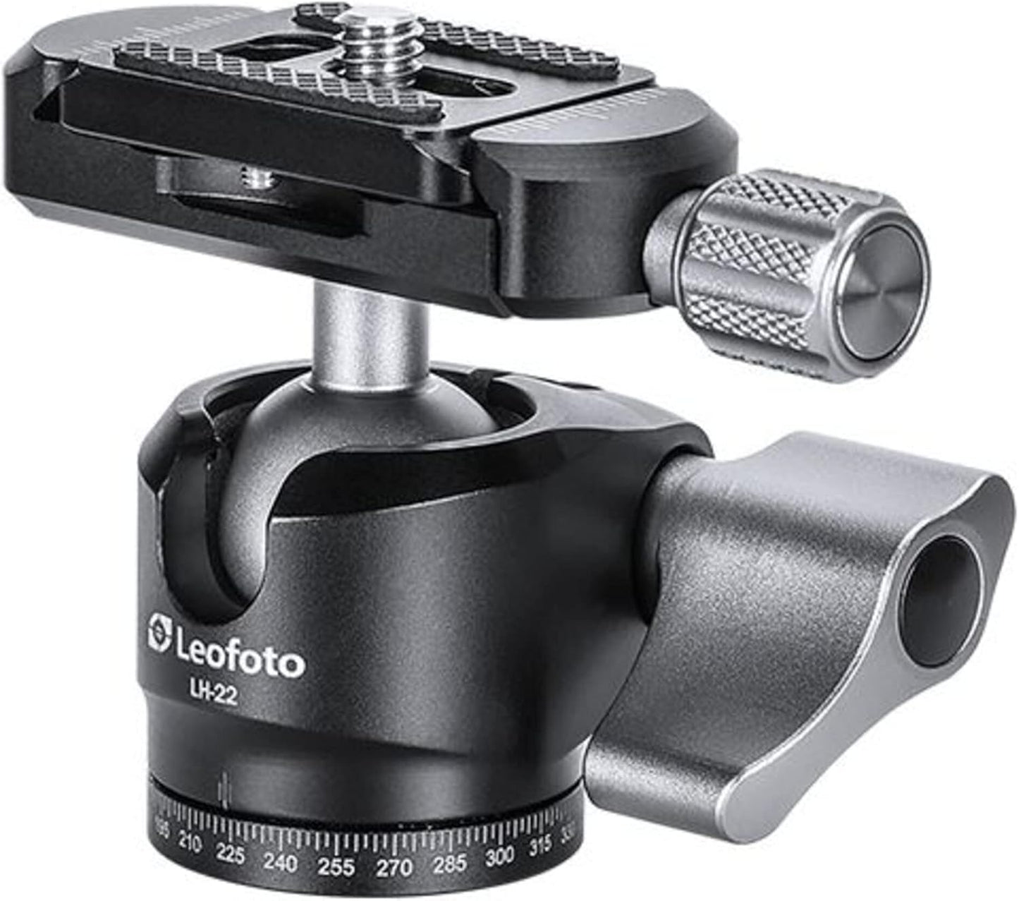 Leofoto MT-02C+LH-22 Tafelblad Statief, Mini Travel, Koolstofvezel, 2 Benen Sectie, 1/4" Statief Montage Stud Ball Head Kit (zwart)