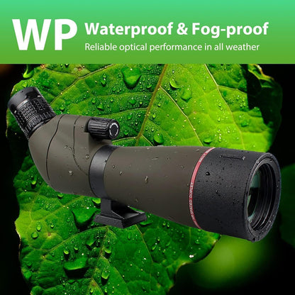 Svbony SV13 20-60x80 Spotting Scope met SC002 WiFi Spotting Scope Camera, Tafelstatief, HD FMC Optiek, Waterdichte Nevelvrij, Spotting Scopes met Telefoon Adapter voor Vogels kijken