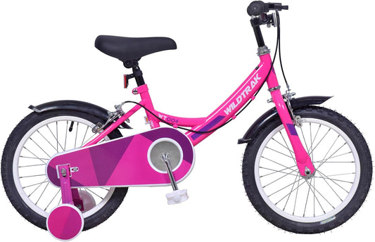 WildTrak Meisjes WT006 10.5X16 SGL roze fiets, 16" wiel