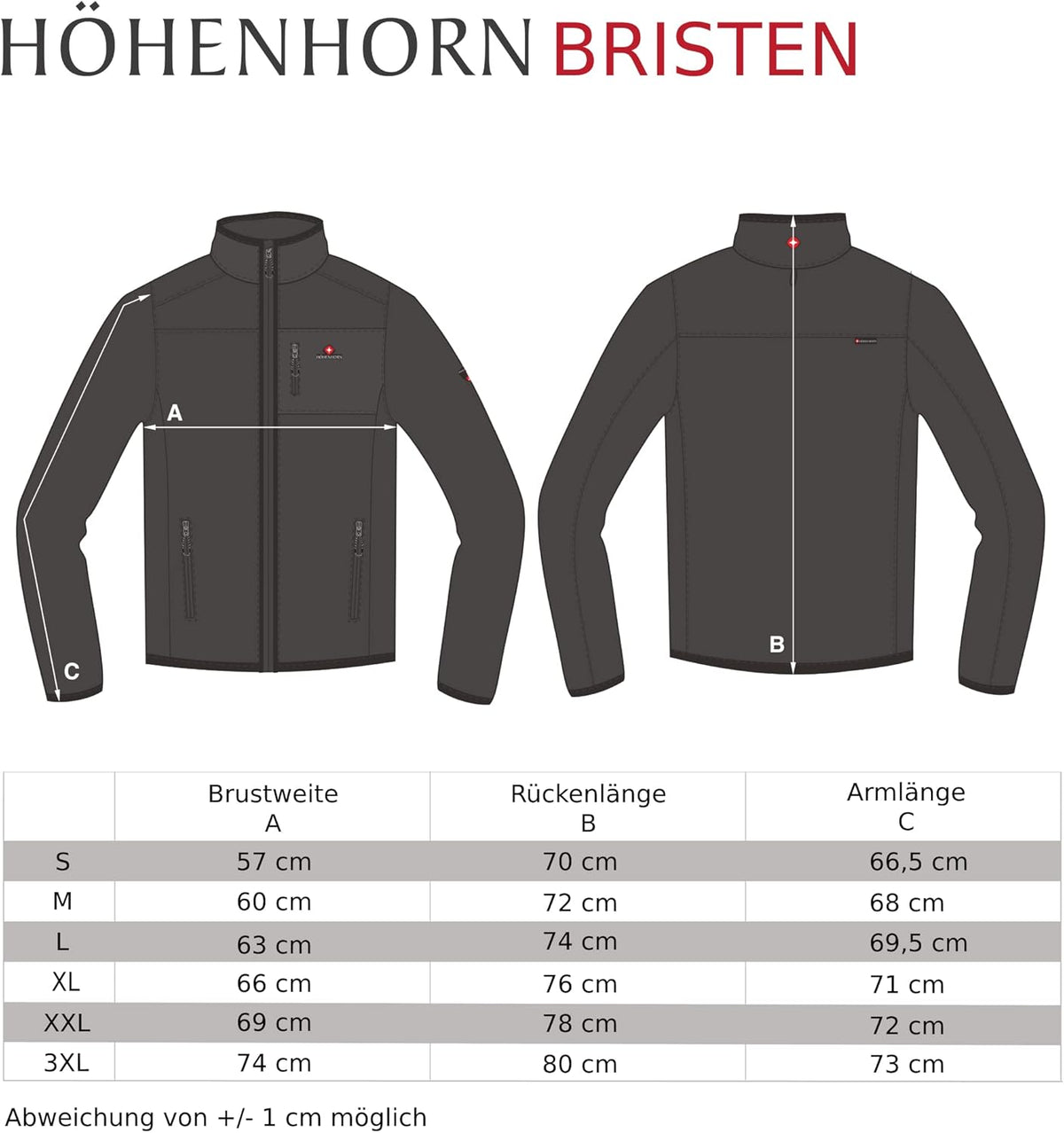 Höhenhorn Bristen Donsjack voor heren, gevoerde winterjas