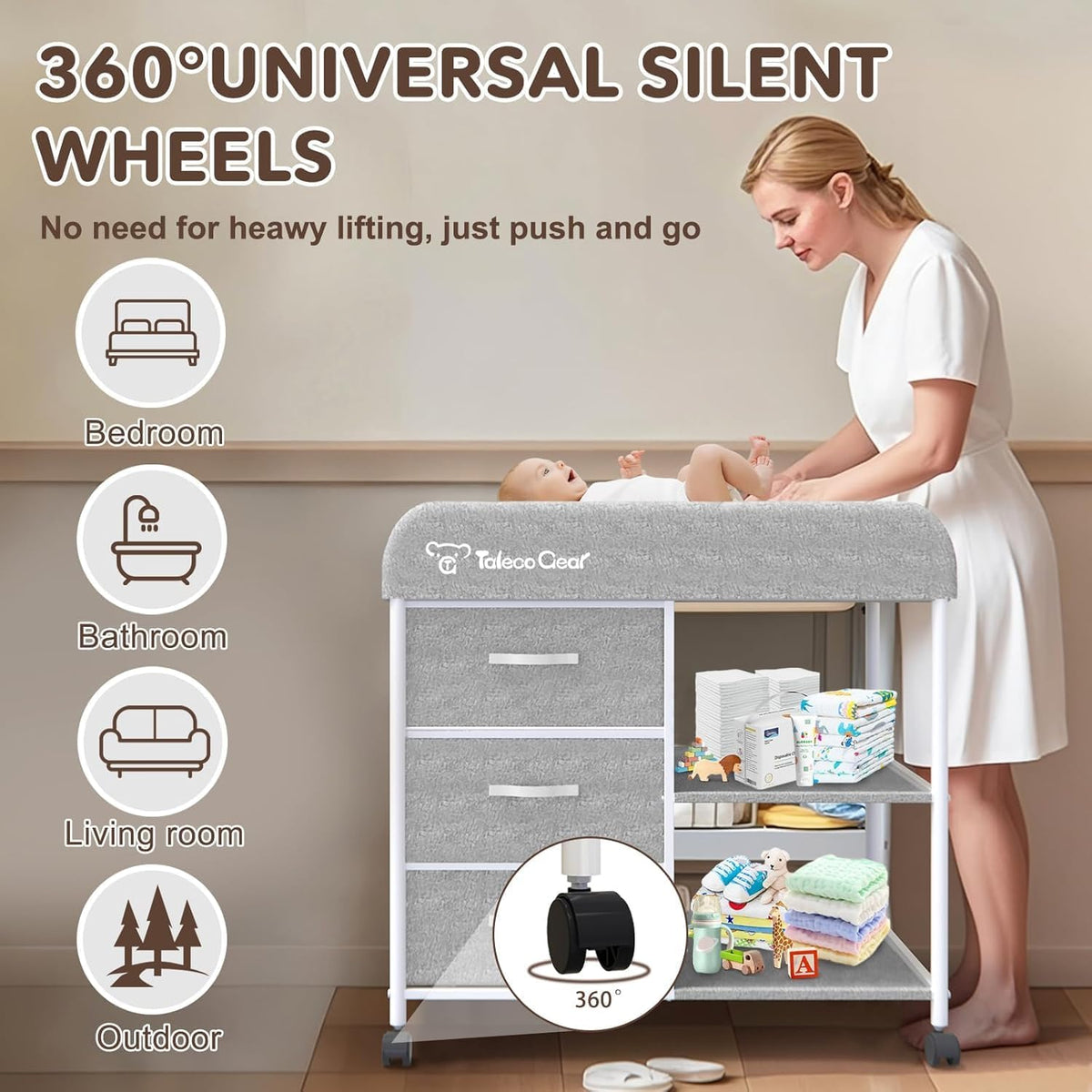 Opvouwbare babycommode
