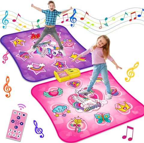 Interactieve Dansmat - Muziekspel - Muziekmat - Dansmat voor Meisjes - Kindereneren - Muziek en Dansspel - met 9 Niveaus - voor 3-12 jaar - voor Buiten - Binnen