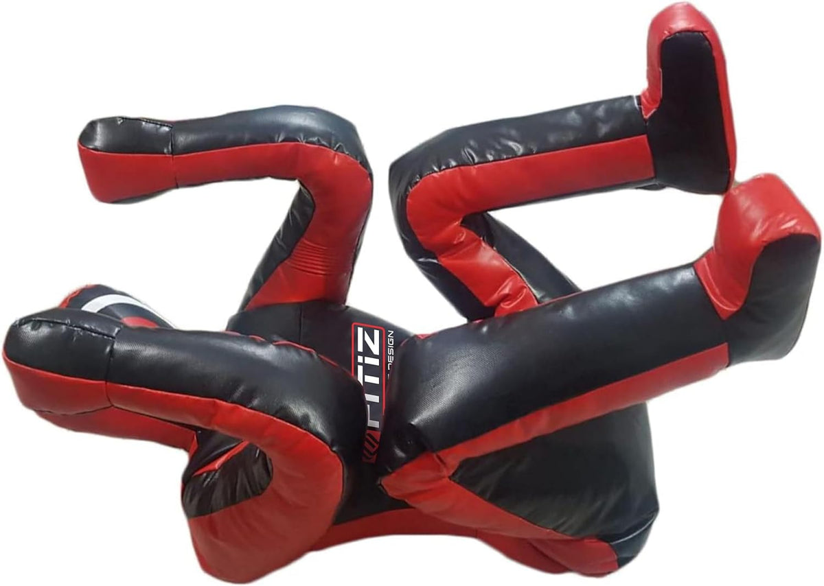 MMA Grappling Dummy Judo Bokszak Dummy BJJ Worstelen Dummy Zittende Positie Braziliaanse JIU Jitsu Inzending Zelfverdediging Training Vinyl Multicolor Kies Dummy 170cm ONGEVULD