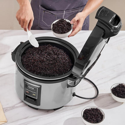 Commerciële Rijstkoker – Rijstwarmer – Voedselwarmer – Rijstpan – Rijstkoker Voor Restaurant – 9 Liter, 45 Kopjes – Antiaanbaklaag, Automatische Warmhoudfunctie 12 Uur
