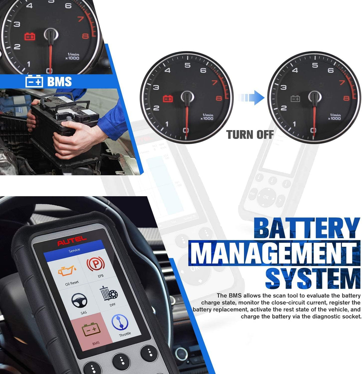 OBD2 Scanner – Autodiagnose Tool – Diagnoseapparaat – Foutcode Lezer – Uitleesapparaat – Volledige Systeemdiagnose – Onderhoudsfuncties Zoals Olie Reset & EPB