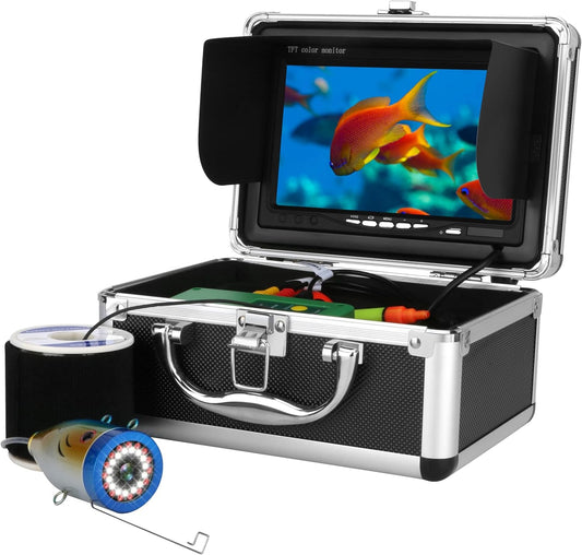 Viscamera onder water, 7 inch monitor, visvinder, 1000TVL, waterdichte camera, 15 m, voor ijsvissen, meer en boot