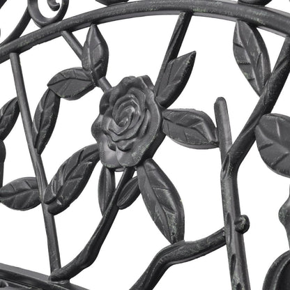 Tidyard Garden Bench 100 cm Aluminium Cast Cast Green 100 x 54 x 80 cm (L x W x H). - QUORE