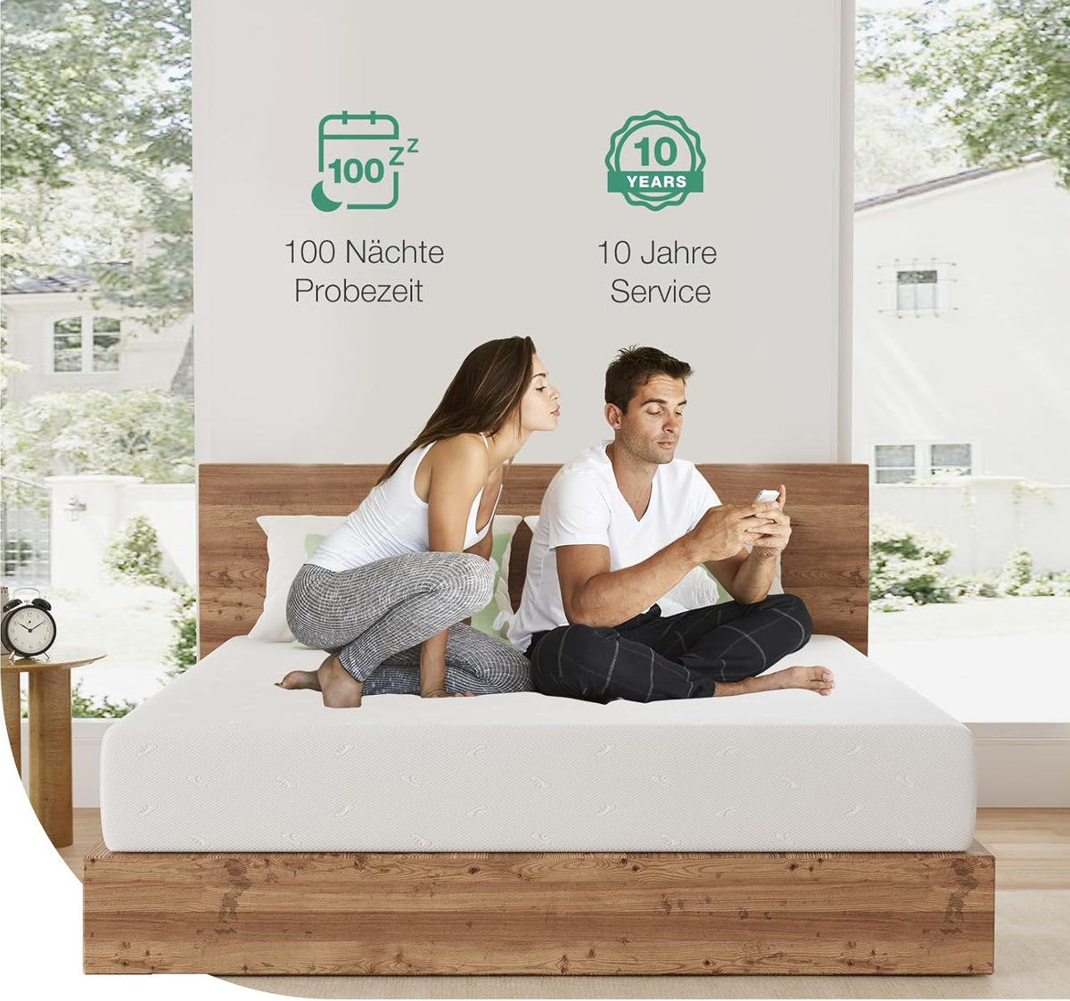 Novilla Matelas 160x200, 18 cm, Matelas Mousse à Mémoire de Forme in Gel 7 zones, mousse en vezel van bamboe, matelas de Lit d'Adulte et d'enfant, Mi-Ferme, amovible en Lavable, ultra respirant
