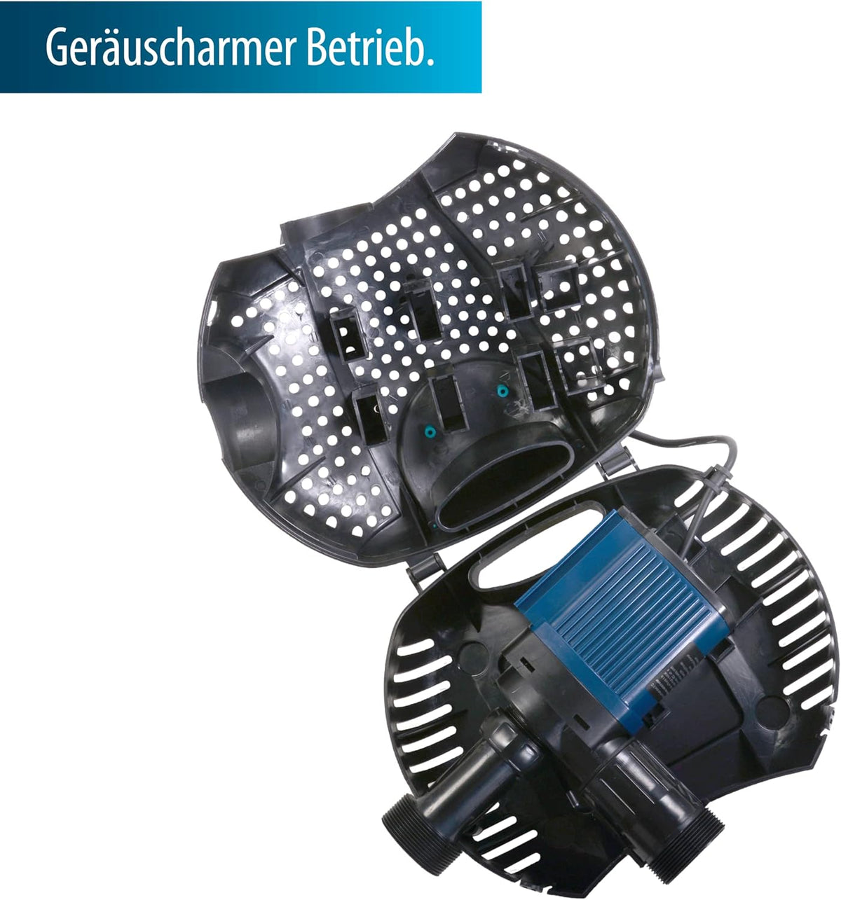 AquaForte O-Plus 10.000 laagspanningsfilterpomp (12 volt) filterpomp, 85 watt, maximaal debiet 10 m3 per uur, maximale opvoerhoogte 5 meter, ideaal voor zwemvijvers