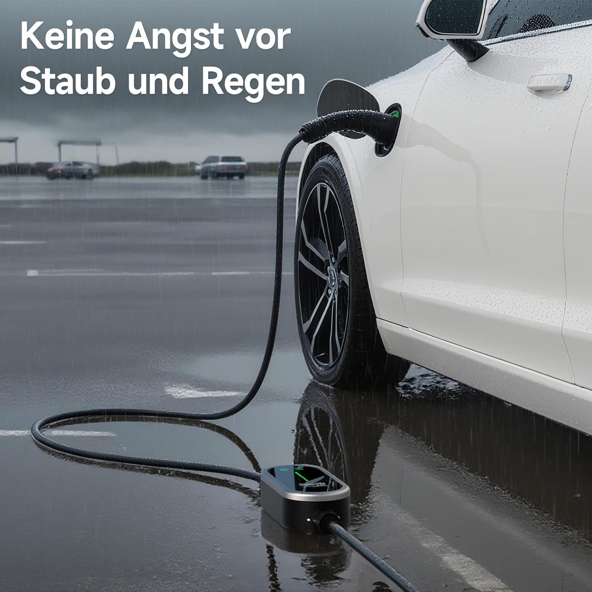 Type 2 oplaadkabel 3,6 kW 10 m, 6-16 A eenfasig oplader type 2, oplaadkabel elektrische auto type 2 Schuko, draagbare EV oplader, instelbare stroom en instelling starttijd voor alle EV PHEV IEC