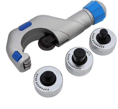 KATSU Hydraulische Pijp Expander Gereedschapset + 11 verschillende Expander Heads + Buissnijder + Ontbraamgereedschap