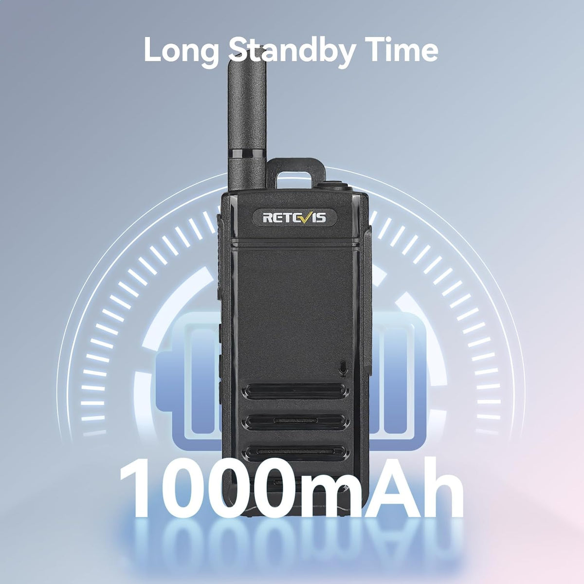 Retevis RB639 Walkie Talkie, PMR446 Professional Portofoon Mini met Oortjes, USB-C, Wireless Clone, Squelch, VOX Walkie Talkie Handsfree voor Restaurant, Detailhandel (4 Stuks, Zwart)