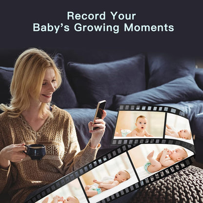 ARENTI 2,5 K/4 MP babymonitor, wifi, 355° kindercamera met monitor, 2,4 GHz & 5 GHz babymonitor, video met nachtzicht, geluidsherkenning, bidirectionele audio, borstherinnering
