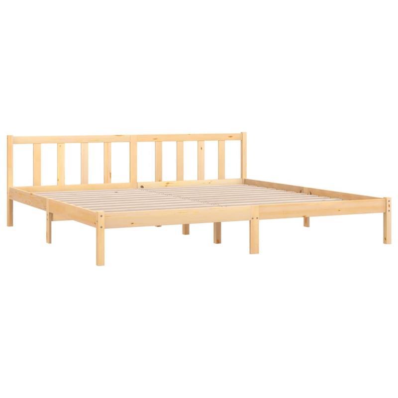Houten Bed – Grenen Bed – Massief Bed – Slaapkamerbed – Bedframe – 180x200 cm – Duurzaam Massief Grenenhout