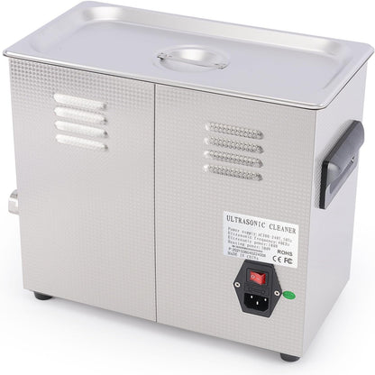 Ultrasone Cleaner – Ultrasoon Reinigingsapparaat – Ultrasoon Reiniger – Ultrasoon Wasmachine – 6,5 Liter – Roestvrijstaal – Instelbare Temperatuur tot 80°C – Digitale Timer en Display