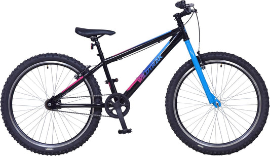 Wildtrak - Stalen mountainbike, volwassenen, 26 inch, 1 versnelling, zwart