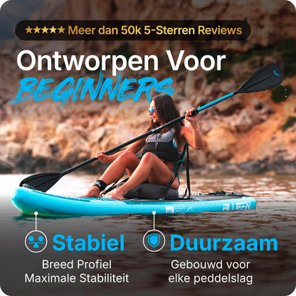 Bluefin Cruise 10'8 opblaasbaar paddleboard | Premium SUP-pakket en accessoires | antislip dekpad en lichtgewicht | 6' dik allround paddleboard | Perfect stand-up board voor volwassenen en