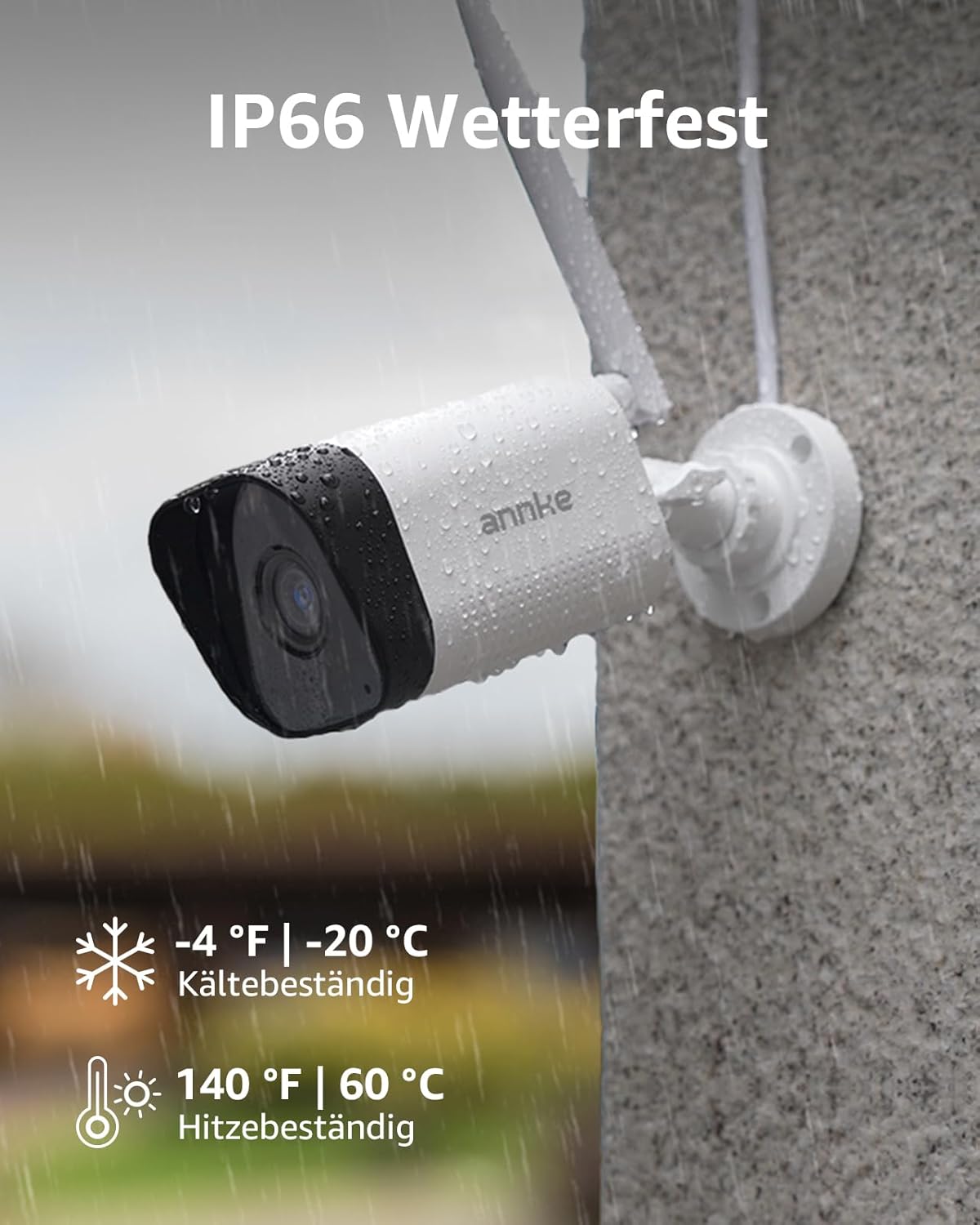 ANNKE 3MP bewakingscameraset met monitor, 12 inch monitor NVR bewakingscamerasysteem met 4 stuks 3MP wifi-camera's, 2-weg audio, persoonsherkenning, 30 m nachtzicht, ondersteunt Alexa, 1 TB HDD