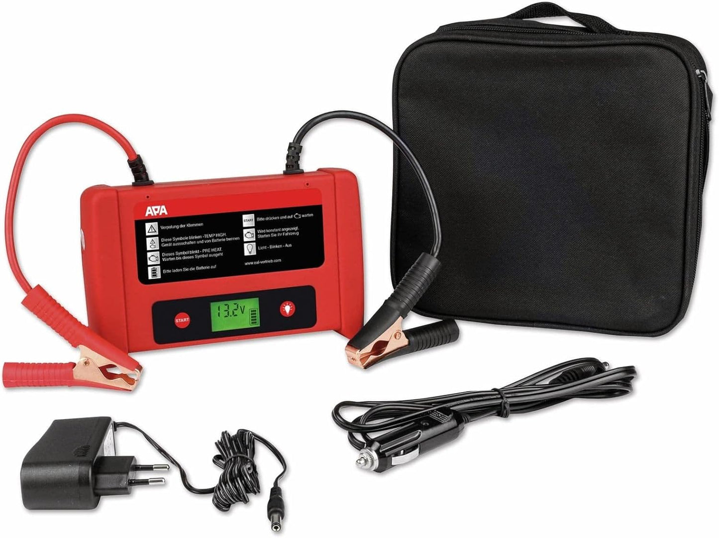 Lithium jumpstarter – Powerpack – Starthulp – Startbooster – Noodstarter – Zwart – LiFePO4 12.000 mAh – 12V 300A, max. 600A